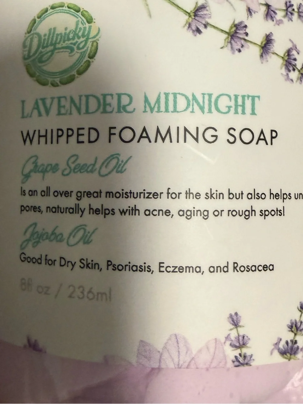 Aminnah/Dillpicky collab “Lavender Midnight” Whipped Foaming Soap! NEW 💜💜